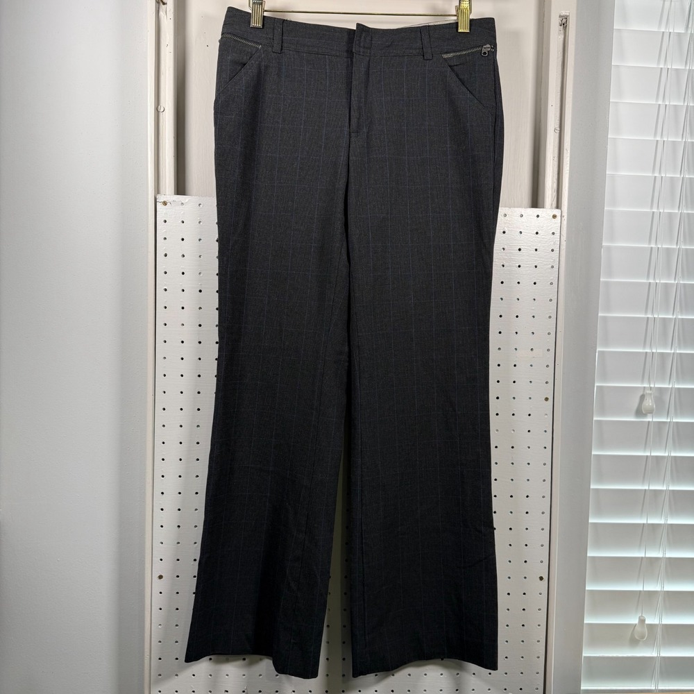 Old Navy Essential Stretch Low Waist Pants‎ Womens Glen Plaid VTG Y2K Career - 6